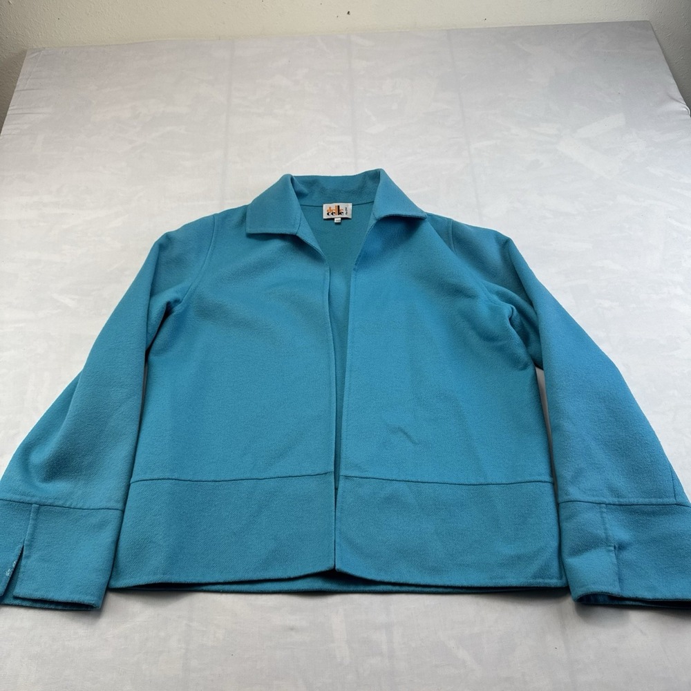 Delle Celle New York Wool Jacket Made In Italy Blue Women's 10